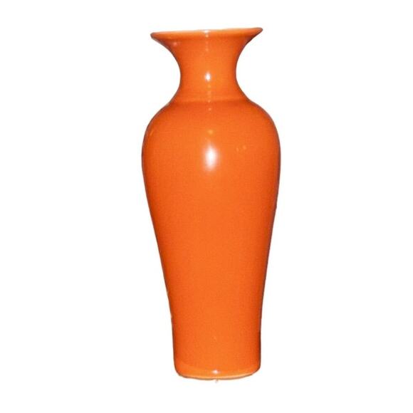 Vibrant Orange Ceramic Bud Vase - Picture 1 of 1